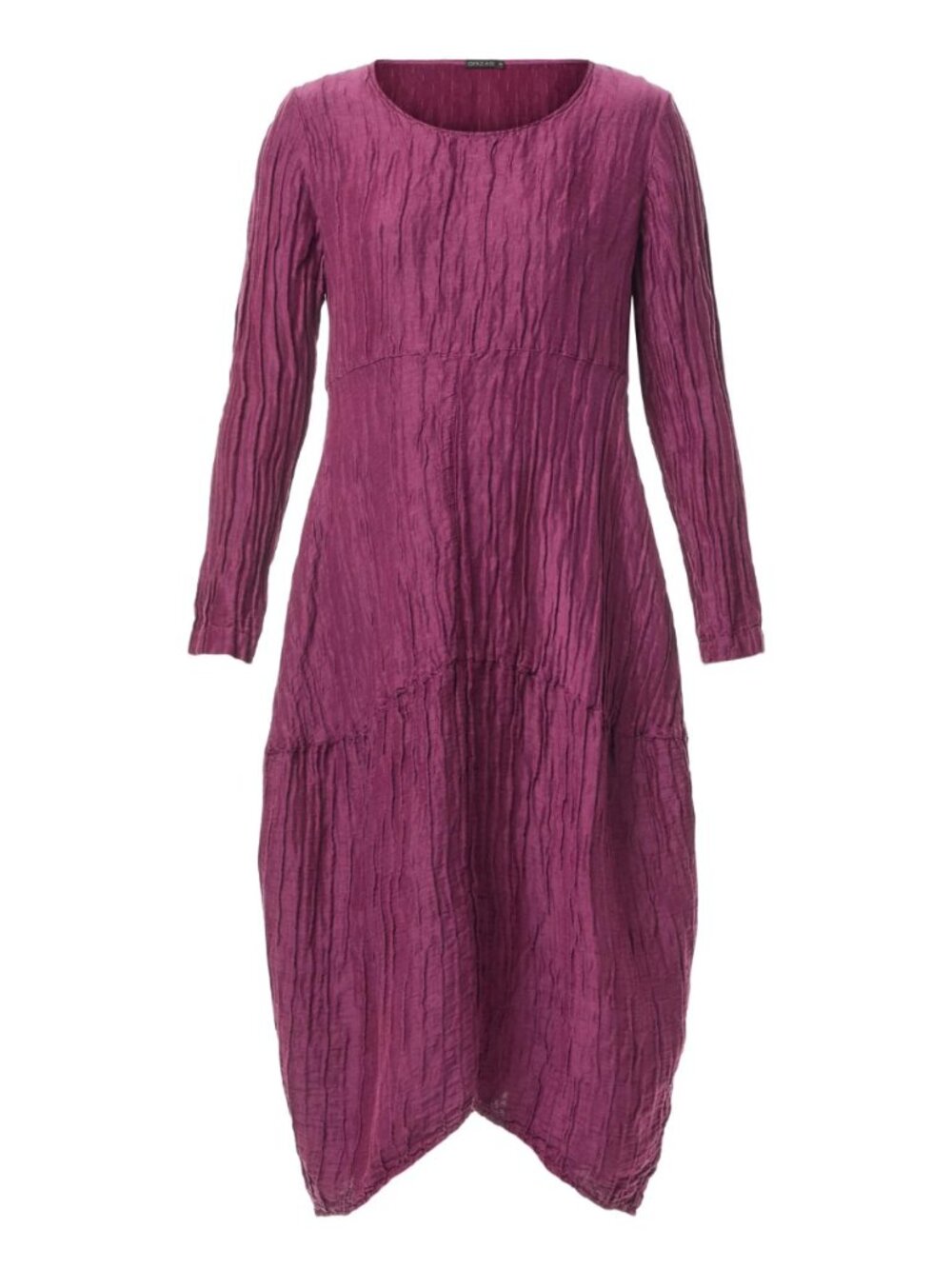 Grizas Crinkle Balloon Silk Linen Lagenlook Dress